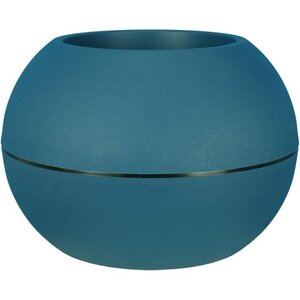 Bac à fleurs rond GRANIT BOULE - Plastique Ø 50 cm - Bleu