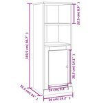 vidaXL Buffet haut blanc 36x35 5x103 5 cm bois d'ingénierie