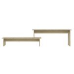 vidaXL Meuble TV Chêne sonoma 180x30x43 cm Aggloméré