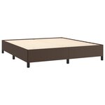 vidaXL Cadre de lit Marron 160x200 cm Similicuir