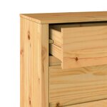 Chambre de tiroirs vidaXL "DRAMMEN" 76 5x40x91 cm en bois massif de pin