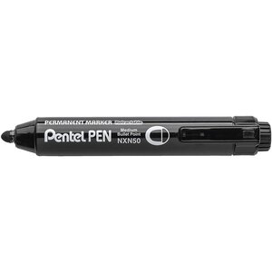 Marqueur permanent nxn50 rétractable noir x 12 pentel