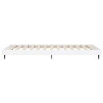 vidaXL Cadre de lit blanc brillant 90x200 cm bois d'ingénierie