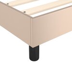 vidaXL Cadre de lit Cappuccino 160x200 cm Similicuir