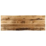 vidaXL Dessus de table bord vivant 110x40x3 8 cm bois de manguier brut