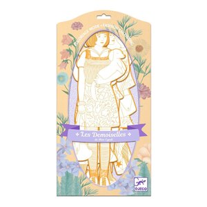 Djeco DJ09549 - Dessins à colorier : Demoiselles Scout