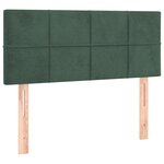 vidaXL Sommier à lattes de lit avec matelas Vert foncé 90x190 cm