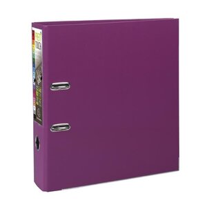 EXACOMPTA - Classeur a levier extra large - Dos 80mm -24,2 x 29,7 - Rembordé polypropylene - Fushia