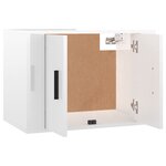 vidaXL Ensemble de meubles TV 4 Pièces Blanc brillant Bois d'ingénierie