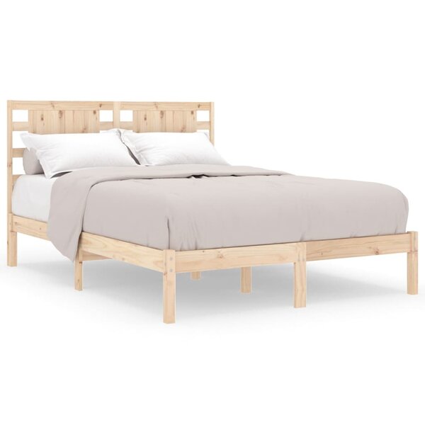 vidaXL Cadre de lit Bois de pin massif 120x200 cm