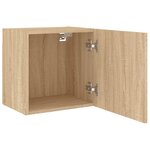 vidaXL Meuble TV mural chêne sonoma 40 5x30x40 cm bois d'ingénierie