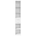 vidaXL Buffet haut blanc 30x42 5x185 cm bois d'ingénierie
