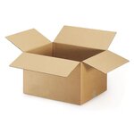 10 cartons d'emballage 20 x 15 x 9 cm - Simple cannelure