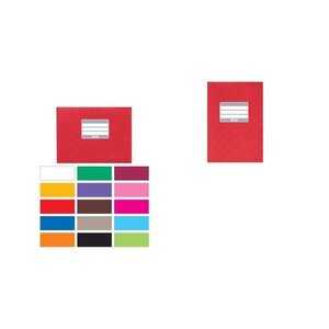 Protège-cahiers, format A5, en PP, couverture rouge HERMA