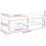vidaXL Repose-pieds de jardin et coussins lot de 2 bois massif douglas