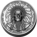 Monnaie en argent 25 dollars g 1000 (1 kg) millésime 2023 indian chief sitting bull