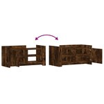 vidaXL Table basse chêne fumé 100x50x50 cm bois d'ingénierie