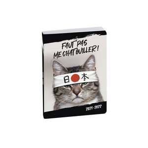 Agenda Scolaire 2021-2022 - 17x12 cm - Multilingue - Chat
