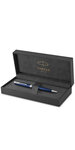 PARKER Sonnet Stylo bille  Bleu satiné  Recharge noire pointe moyenne  Coffret cadeau