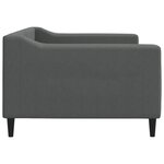 vidaXL Lit de repos gris foncé 90x190 cm tissu