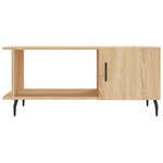 vidaXL Table basse chêne sonoma 90x50x40 cm bois d'ingénierie