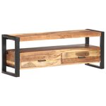 vidaXL Meuble TV 120x35x45 cm Bois massif avec finition miel