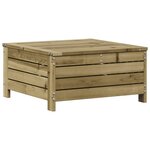 vidaXL Salon de jardin 5 Pièces avec coussins bois de pin imprégné