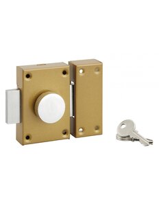 SP - Verrou à bouton  cylindre Ø25 x 45 mm  3 clés