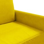 vidaXL Fauteuil Jaune 60 cm Velours