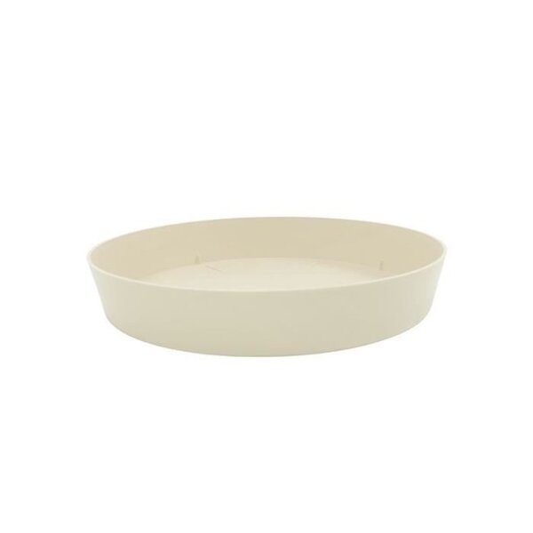 PLASTIKEN Plateau pour Pot a fleurs 28 Cm Collection TES - Ecru