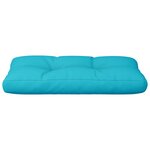 vidaXL Coussin de palette turquoise 70x40x12 cm tissu