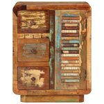 vidaXL Buffet avec 3 tiroirs 55x30x70 cm bois de récupération massif
