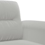vidaXL Canapé à 3 places Gris clair 180 cm Tissu microfibre