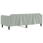 vidaXL Lit de repos gris clair 100x200 cm velours