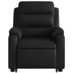 vidaXL Fauteuil inclinable de massage Noir Similicuir