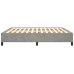 vidaXL Cadre de lit Gris clair 160x200 cm Velours