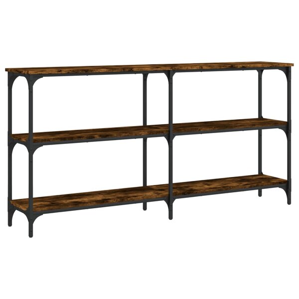 vidaXL Table console chêne fumé 150x29x75 cm bois d'ingénierie