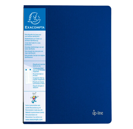 Porte vues A4 80vues UP-LINE Opaque bleu EXACOMPTA