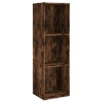 vidaXL Bibliothèque/Meuble TV chêne fumé 36x30x114cm bois d'ingénierie