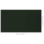 vidaXL Tapis de tente 400x800 cm Vert foncé PEHD