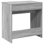 vidaXL Coiffeuse avec miroir sonoma gris 73x46 5x120 cm