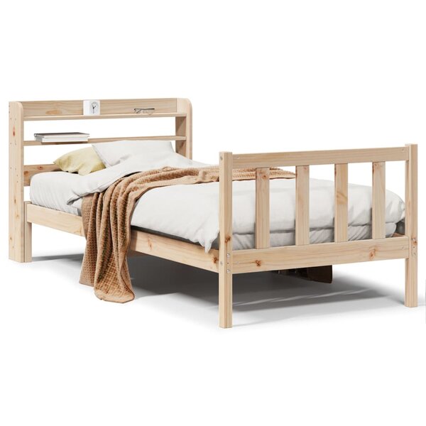 vidaXL Cadre de lit sans matelas 100x200 cm bois massif de pin