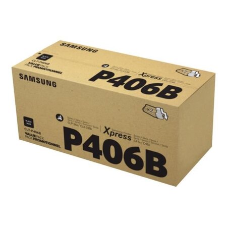 Pack de 2 cartouches de toner noir Samsung CLT-P406B (SU374A) pour SS062B/CLP-365 CLX-3300/CLX-3305