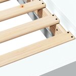 vidaXL Cadre de lit blanc 90x190 cm bois d'ingénierie