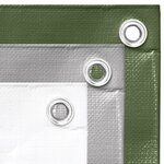 vidaXL Bâche 260 g/m² 4x4 m Gris PEHD
