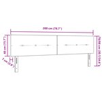 Headboard LED vidaXL Capitonné Taupe 100 cm Tissu
