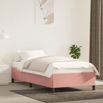 vidaXL Cadre de lit Rose 90x190 cm Velours