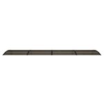 vidaXL Auvent de porte Noir 400x100 cm Polycarbonate