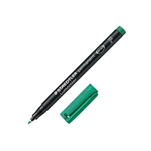 Marqueur permanent 'lumocolor 318f' vert staedtler