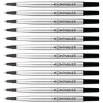 Recharge rollerball Z41 Pointe Moyenne 0 7 mm Noire x 12 PARKER